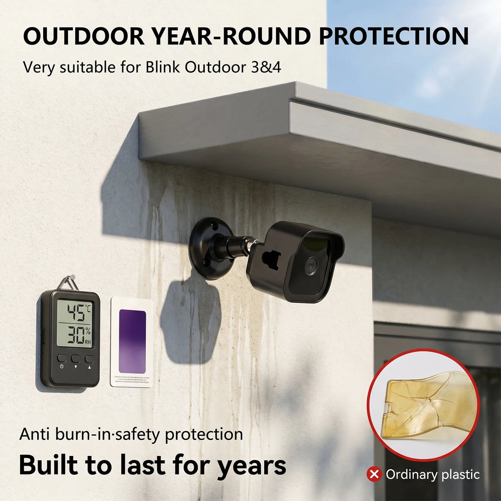 Outdoor Camera Wall Mount Bracket For Blink Outdoor 4 3 Gen Tool Free Case Cover Weatherproof Surveillance Shield Sync Module Zpaxo