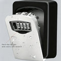 Ultra-secure Flip Key Safe Box Wall Mounted Storage Combination Lock