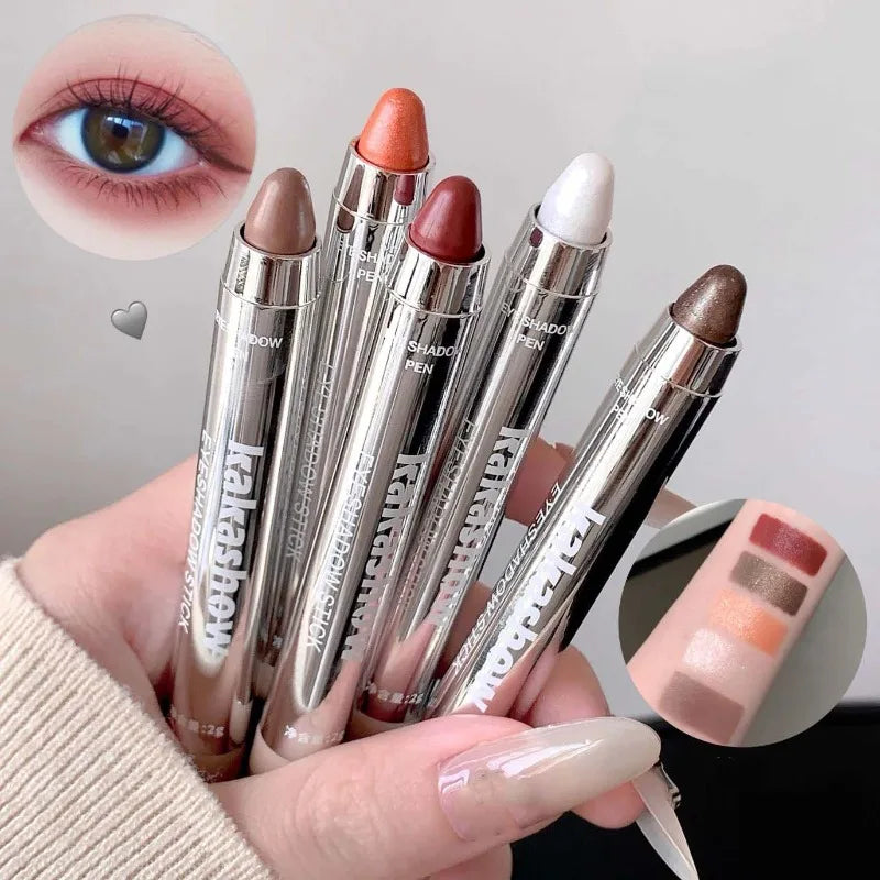 Velvet Wine Red Eyeshadow Stick Dual-ended Matte Pearlescent