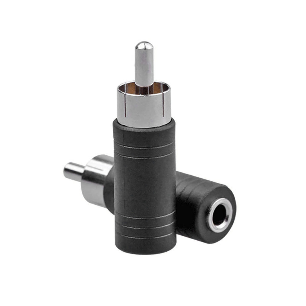 1 8 Mono Female Jack RCA Male Plug Audio Adapter Cable Converter Gold