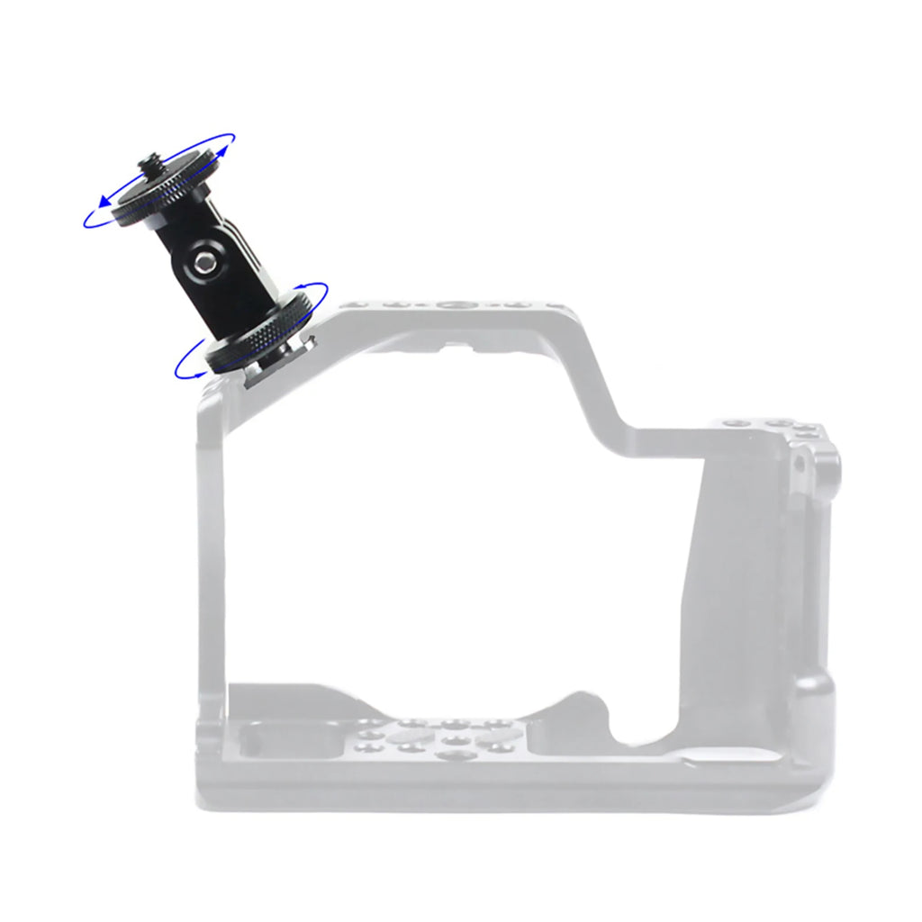 Gopro 12 11 10 Aluminum Alloy 360 Rotatable Cold Shoe 1 4 Screw Base