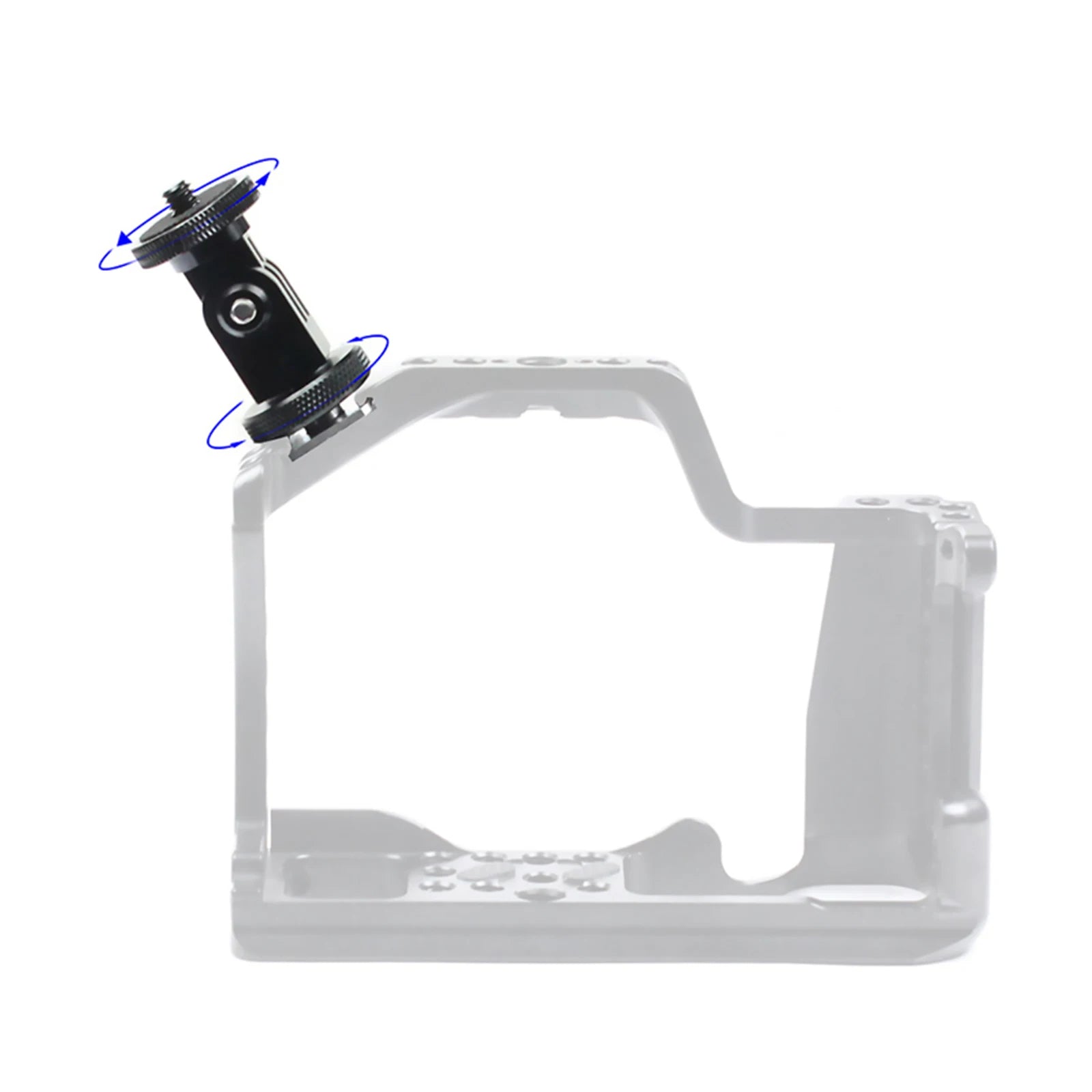 Gopro 12 11 10 Aluminum Alloy 360 Rotatable Cold Shoe 1 4 Screw Base