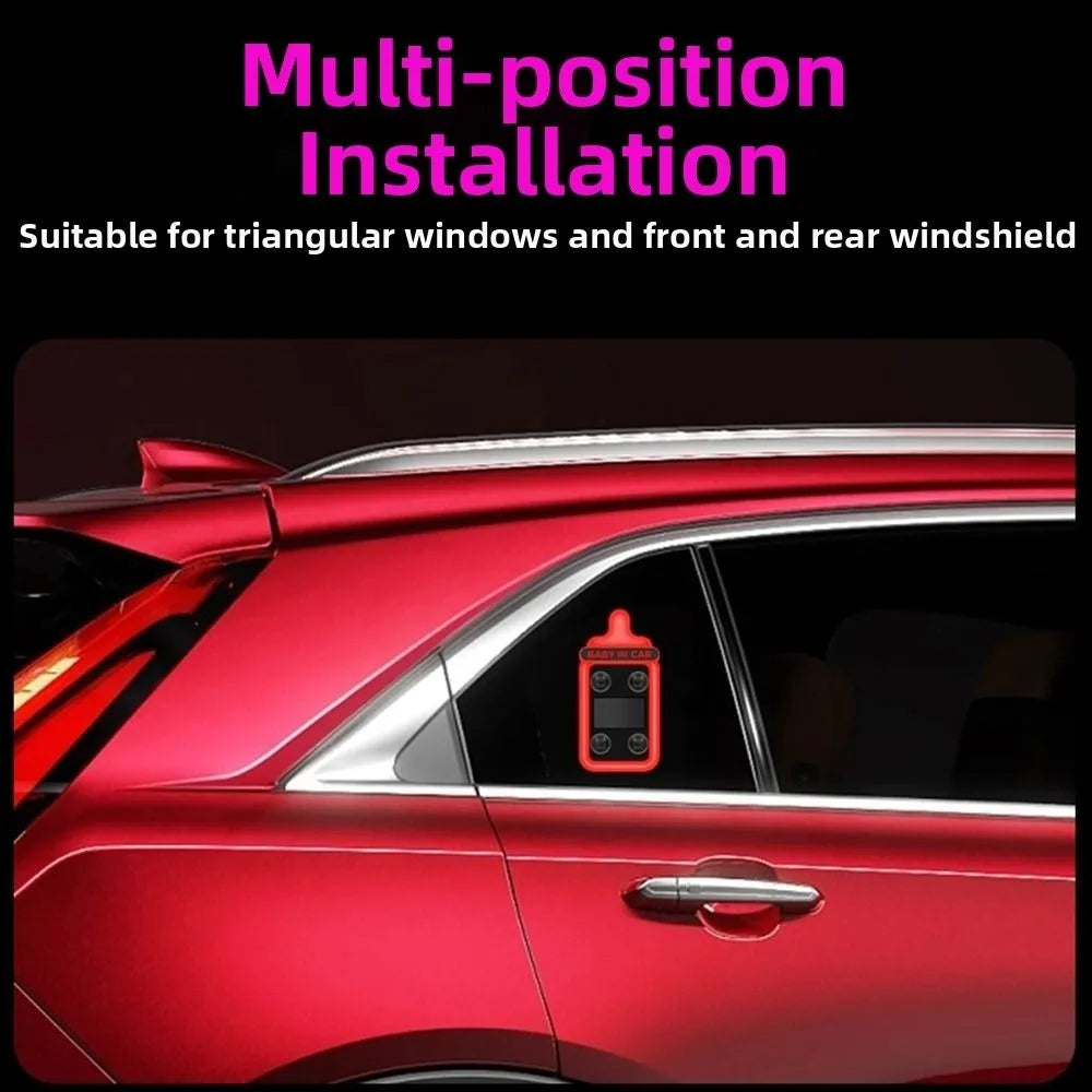 Baby Bottle Shaped Solar Power Car Light Wireless Vibration Sensor Zpaxo