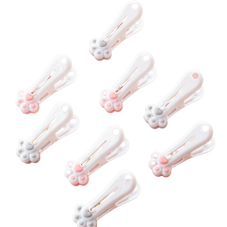 12-Pack Cat Paw Clothespins – Windproof Non-Slip Drying Clips