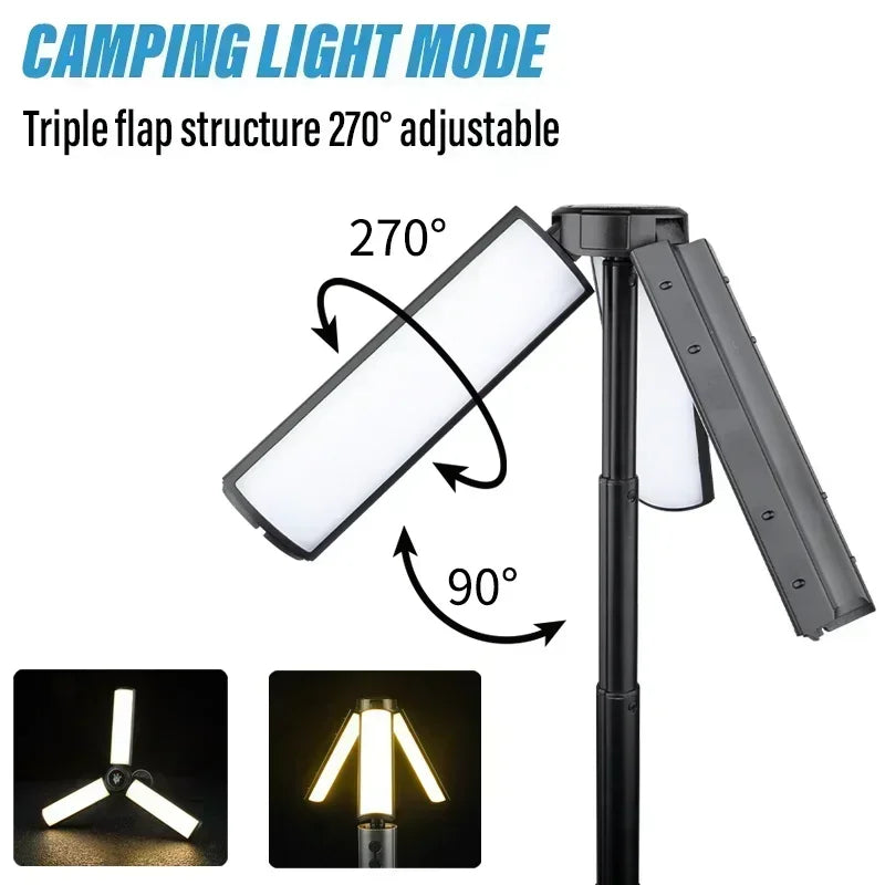 LED Camping Lantern & Flashlight – Rechargeable Telescopic Zoom Camping Lantern Flashlight Zpaxo
