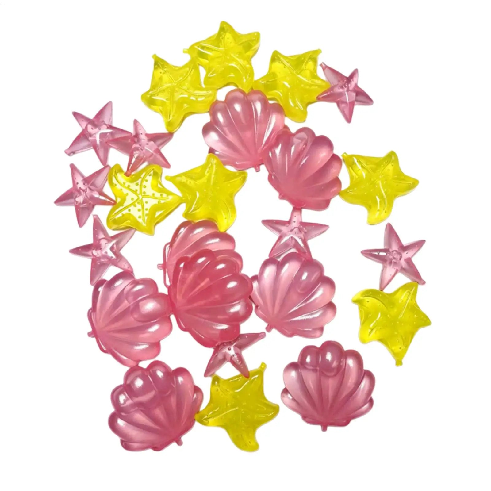 24Pcs Reusable Ice Cube Summer Colorful Outdoor Cute Star Shaped Cooling Ice Cube Mold Home Bar Whiskey Bubble Beverage Tool Zpaxo