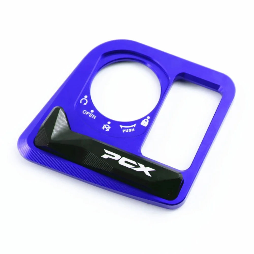 Motorcycle Parts Ignition Key Lock Cap Cover Colorful Aluminum Alloy Zpaxo Blue