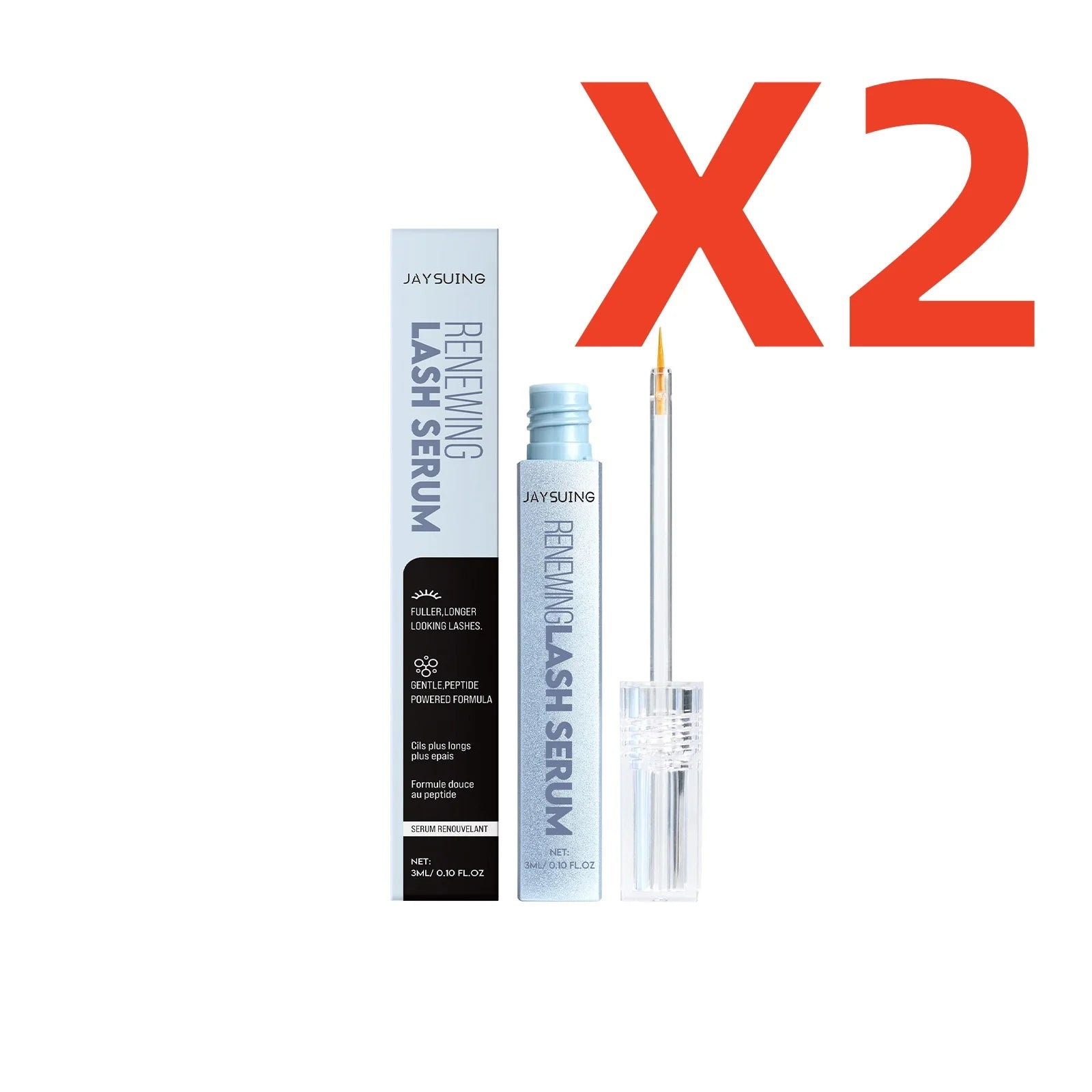 Jaysuing Eyelash Growth Serum – Longer, Fuller, Thicker Lashes Eyelash Growth Serum Zpaxo 6ml boxed