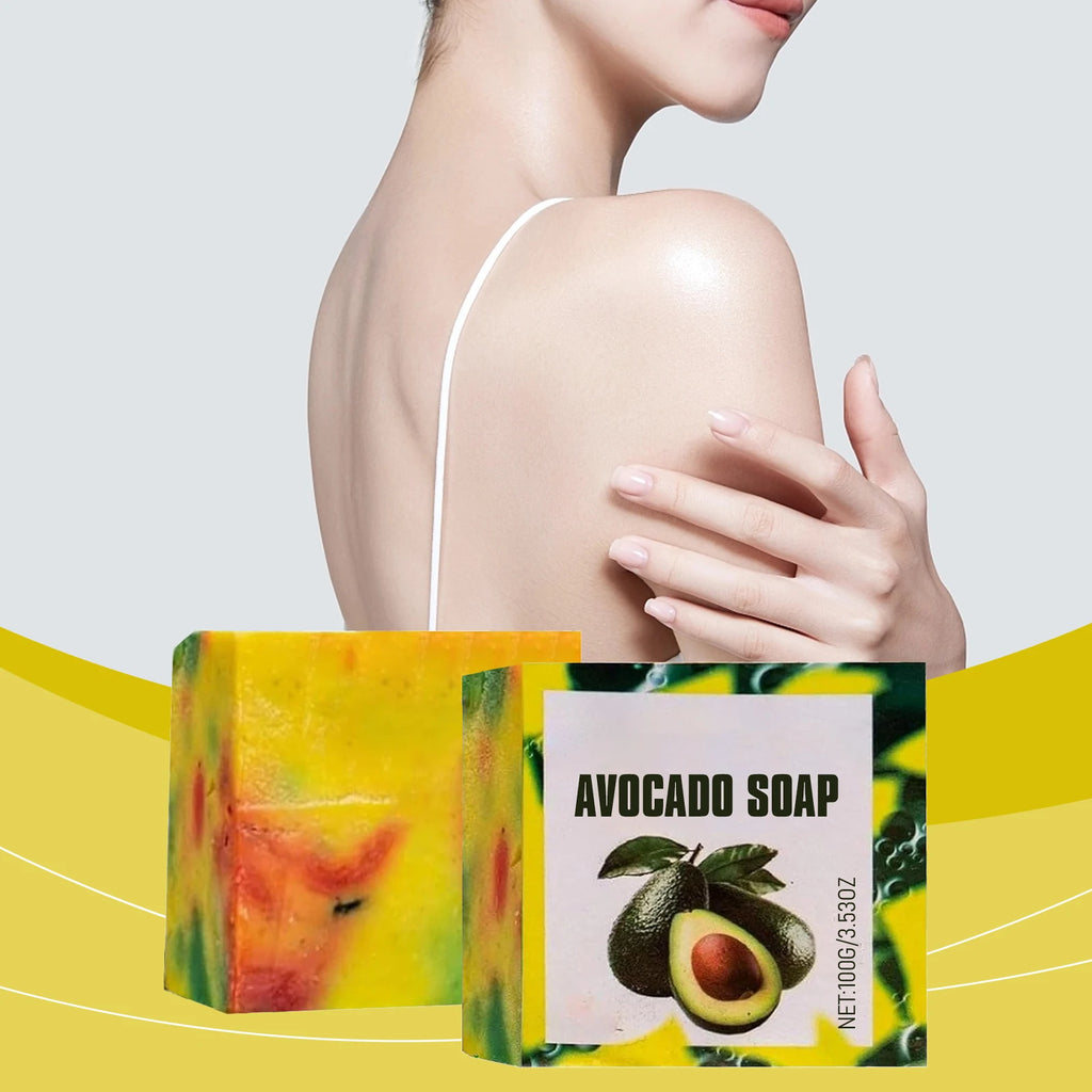 Avocado Moisturizing Soap – Deep Pore Cleansing & Keratin Care Moisturizing Bar Soap Zpaxo 2x100g 100g