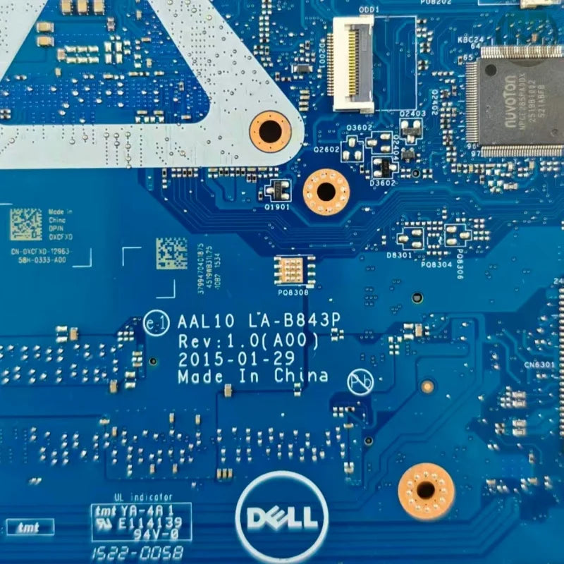 CN-0XCFXD 0XCFXD LA-B843P Motherboard i5-5250U DDR3 Dell Inspiron 5558