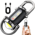 ESMARTER 800-Lumen EDC Keychain Flashlight – 7 Modes USB-C
