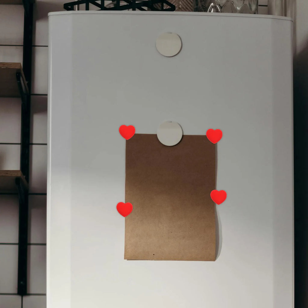Red Heart Decorative Refrigerator Magnets Whiteboard Fridge Mini