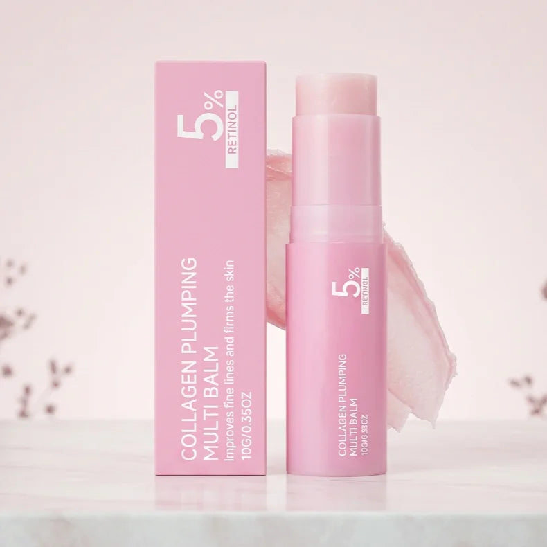 5% Retinol Collagen Anti-Wrinkle Plumping Balm Stick | All-in-One Anti-Aging Balm Stick Zpaxo 10g Boxed x 5PCS