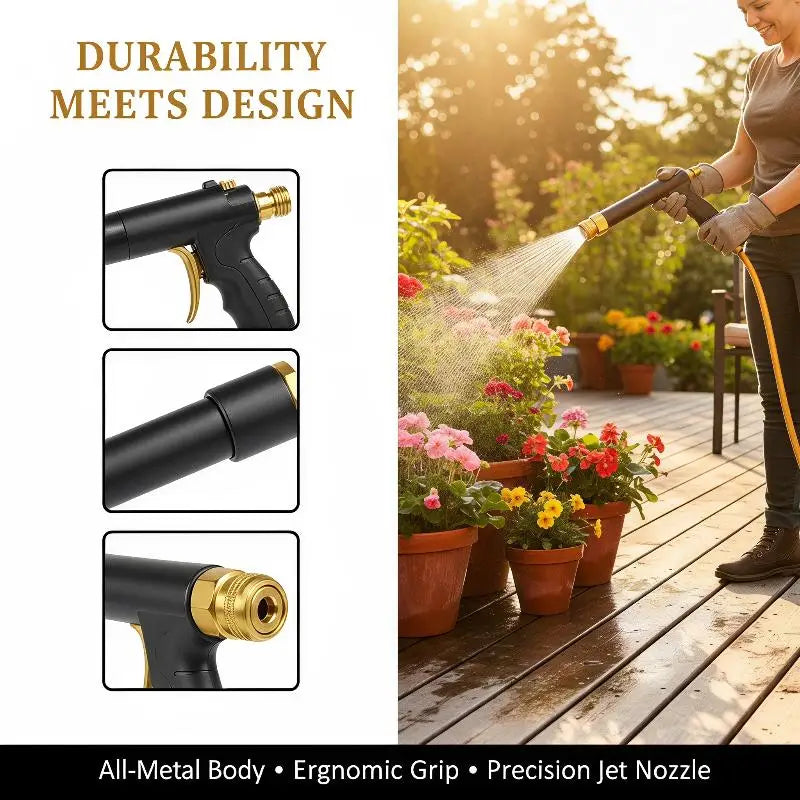 Power Pressure Water Gun Ergonomic Design Anti-leak Jet Sprayer Zpaxo
