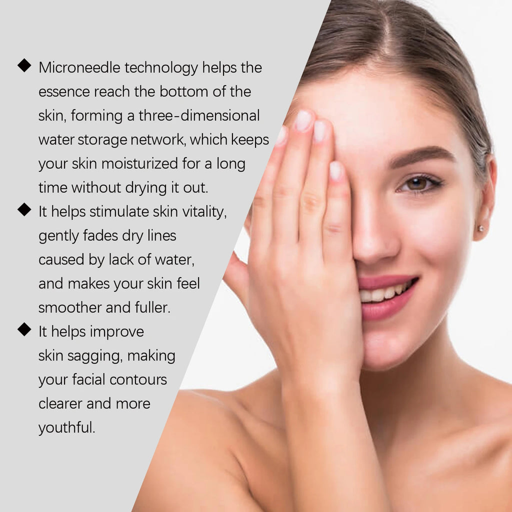 0.25mm Microneedle roller Facial Serum Kit Skincare Hydrating Cream Moisturizing Repairing Deep Hydration Lock Dry skin remedy Zpaxo