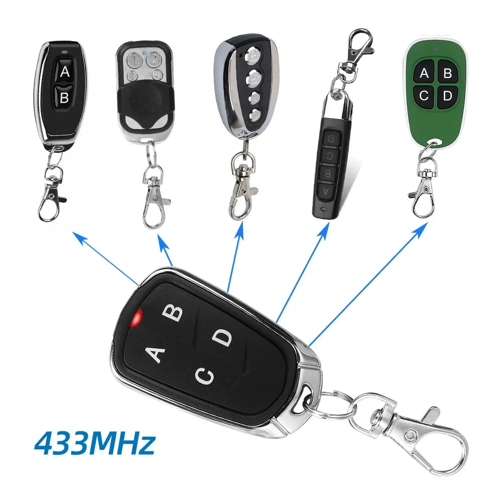Universal 4 Buttons Garage Door Opener 433MHZ Remote Control 433 Zpaxo