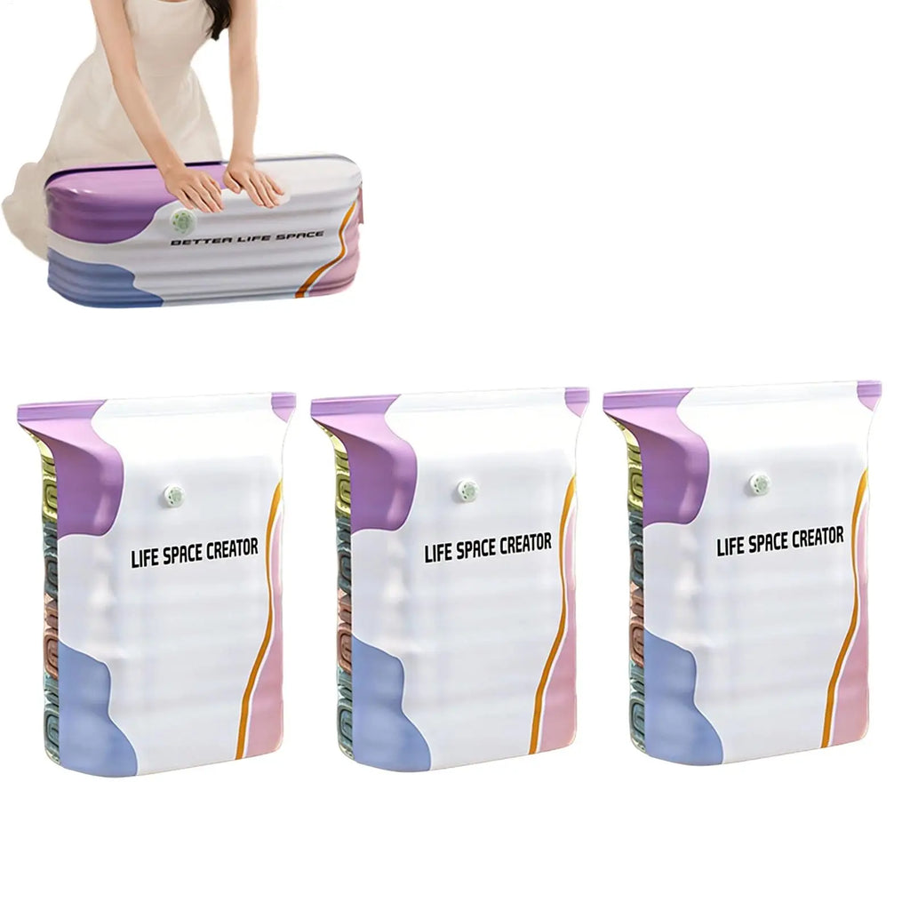 Vacuum Compression Bags No Pump Needed Moistureproof Durable Large