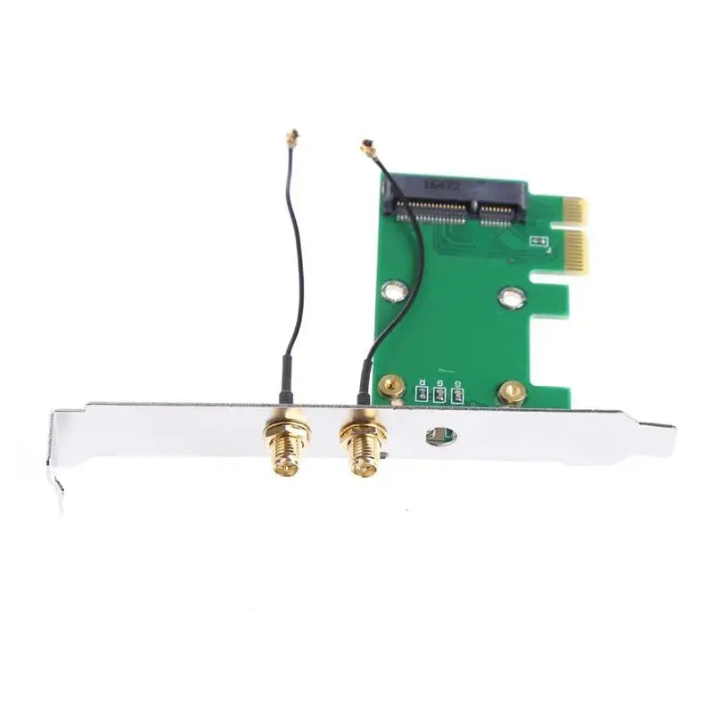 652F Mini Pcie to PCI-E 1X Wifi Wireless Adapter Support Mini Pcie Zpaxo