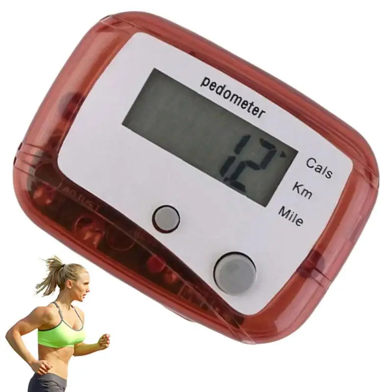 Accurate Step Counter Small Walking Distance Miles Km Pedometer Clip