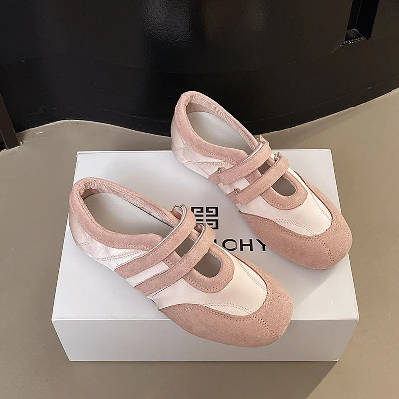 Flat Shoes for Women 2025 Spring Autumn New Retro Round Toe Ballet Shoes for Women Mary Jane Shoes for Women Zapatos De Mujer Zpaxo