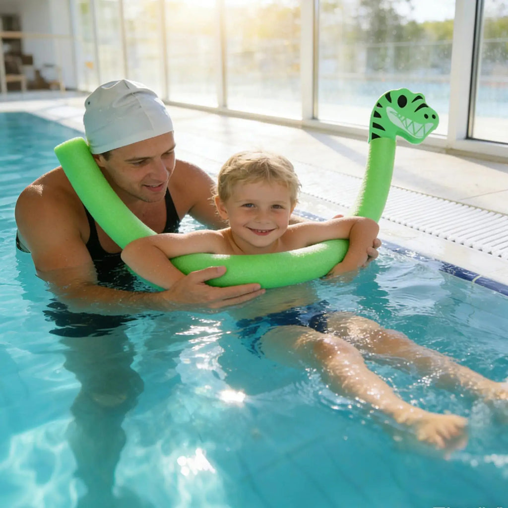 Animal Head Pool Noodles Floating Exercise Device Long Foam Swim