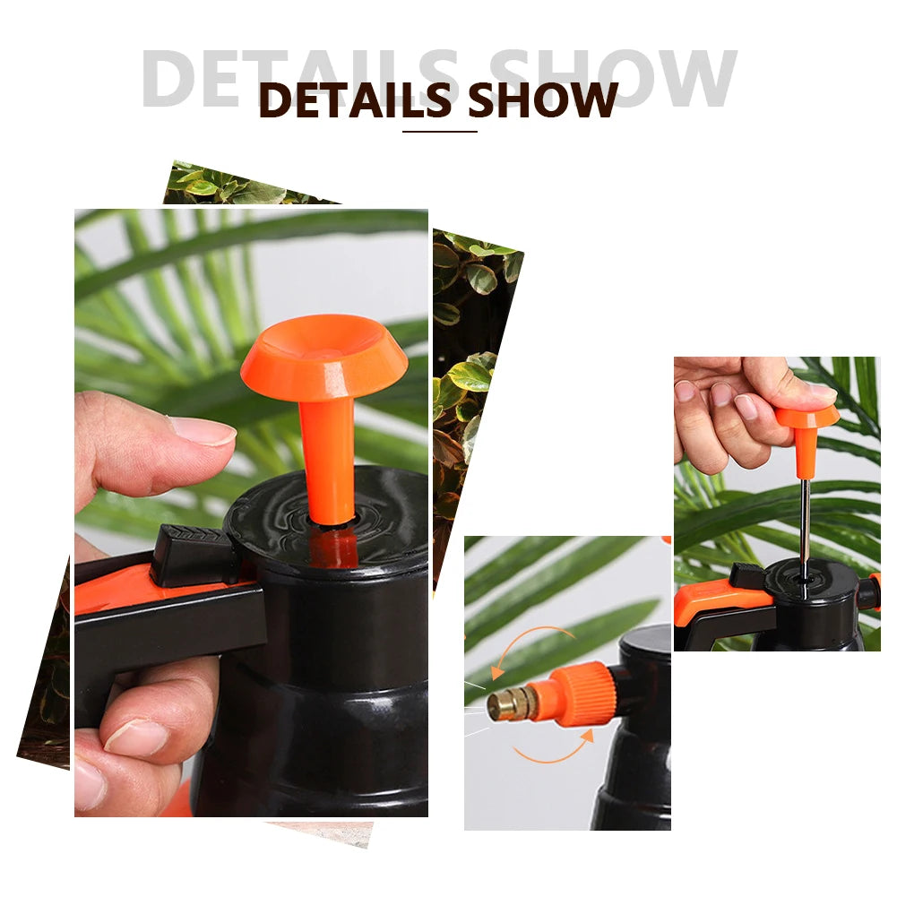 2L Manual Garden Sprayer Spray Weed Killer Handheld Pressure Spray Bottle Lawn and Garden Care for Yard Weeds Plant and Cleaning Zpaxo