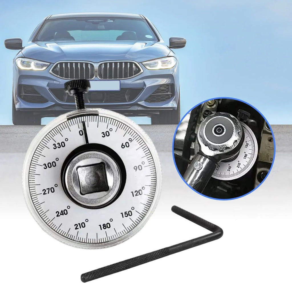 Torque Wrench Torquemeter Dial Hand Tool Auto Service Equipment Garage Calibrated In Degrees Automotive Tools Car Repairing Zpaxo