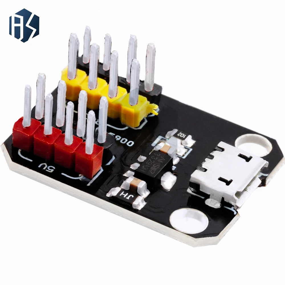 AMS1117 Voltage Regulator Module Micro USB Power Supply Board 3 3V 5V Zpaxo