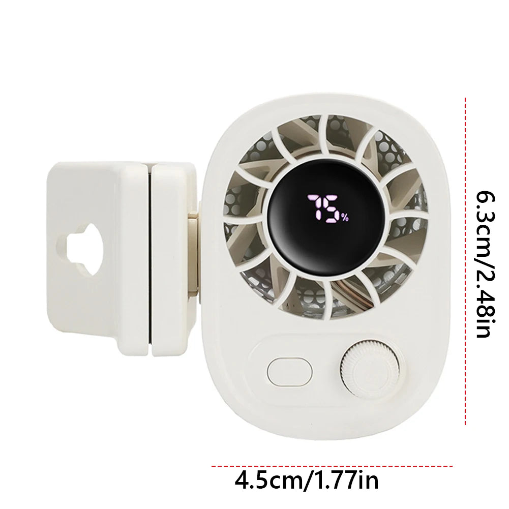 Outdoor Clip Waist Fan Portable Cooling Multi-purpose Stepless Speed Zpaxo