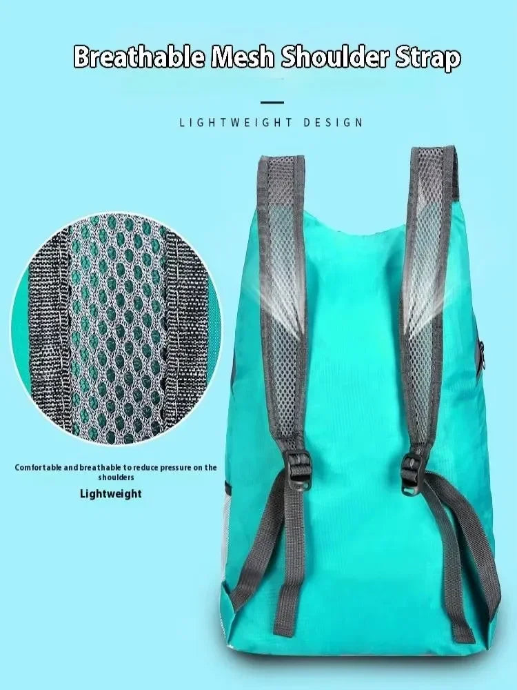 Ultralight Waterproof Folding Backpack - High-Volume Portable Travel Bag Lightweight Outdoor Sports Daypack for Men And Women Zpaxo Black