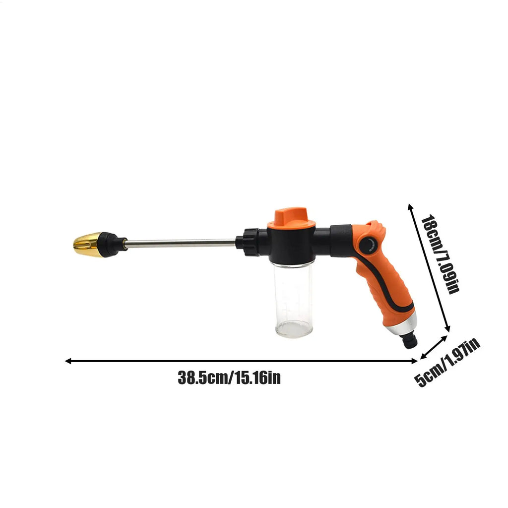 Garden Hose Nozzle Heavy Duty Adjustable Spray Gun Aluminum Alloy