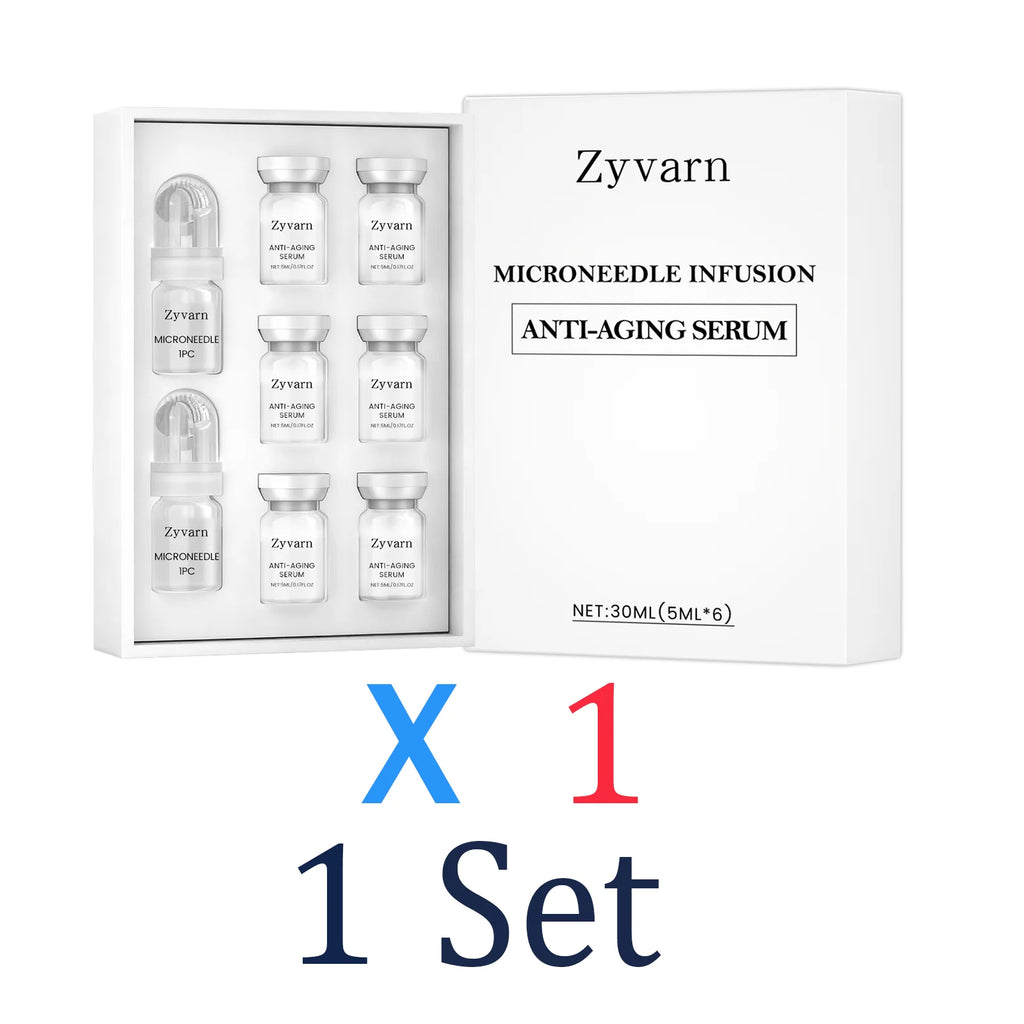 Facial serum 0.25mm Microneedle Set Roller Winter skincare Moisturizer Hydrating cream Night cream Day cream Dry skin remedy Zpaxo 1 Set