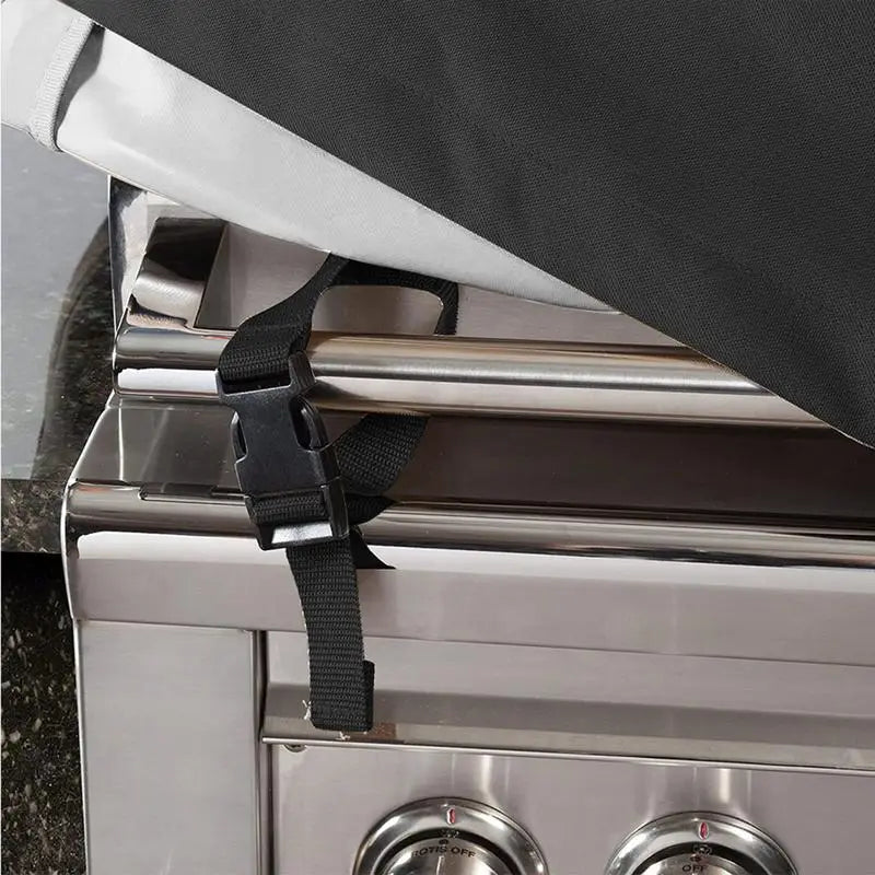 BBQ Grill Top Cover Water Resistant Built In Grill Cover Dust Cover 210D Oxford Cloth Barbecue Grill Cover Camping Accessories Zpaxo