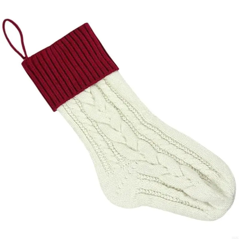 Reusable Spacious Christmas Sock Knitted Design Multiple Pattern Zpaxo Red Apricot China Mainland