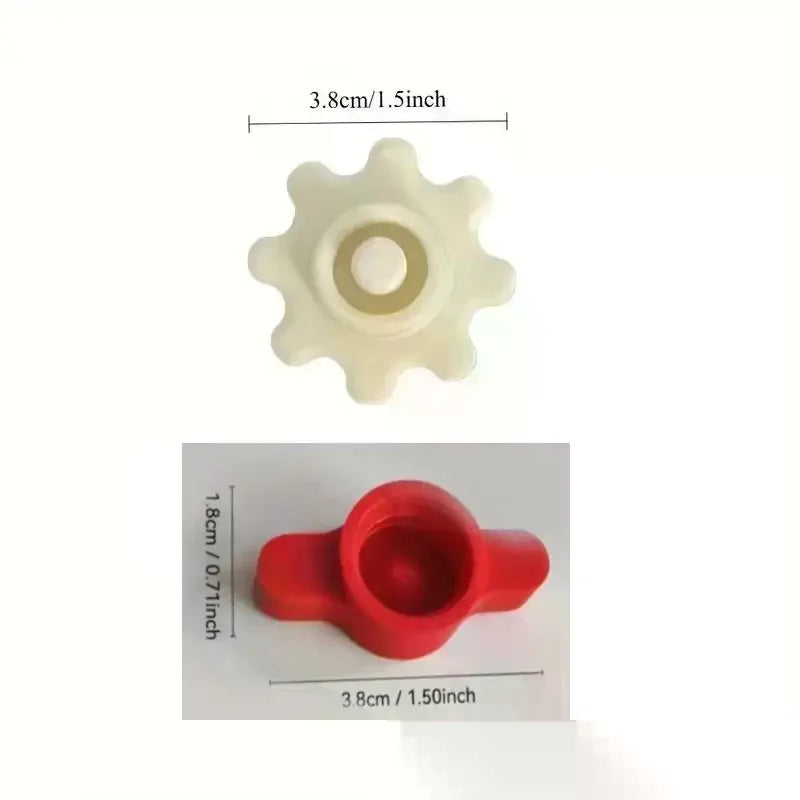 Orange Glass Glue Caps Durable Plastic Sealing Standard Bottles Zpaxo