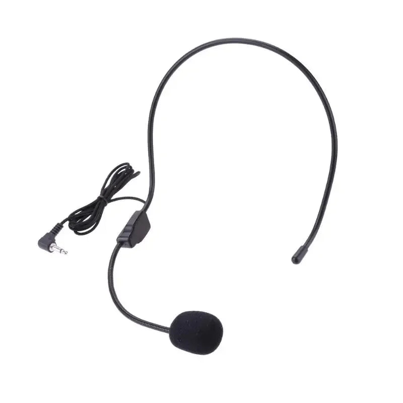 Portable Head-mounted Headset Microphone Wired Plug Guide Lecture Zpaxo Default Title