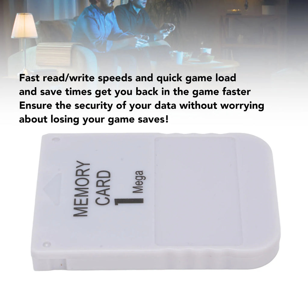 1MB Memory Card for Classic Gaming System for PS1 High Speed Game 1 Mega Video Game Console Memory Card Zpaxo