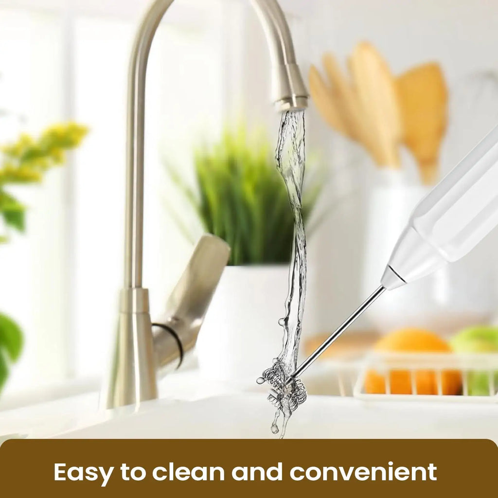 Rechargeable Handheld Milk Frother 3-Speed Electric Whisk Coffee
