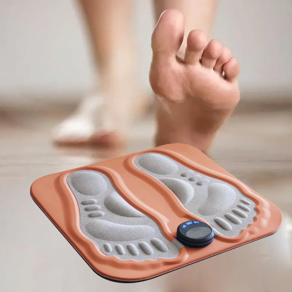 Intelligent home foot pad pulse meridian foot pad micro current foot sole massager acupoint foot therapy machine Zpaxo foot massager