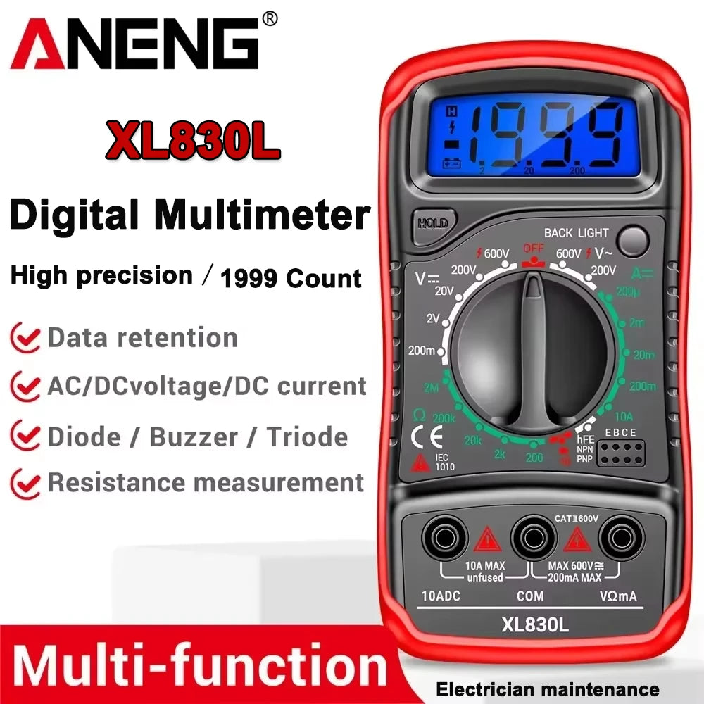 ANENG XL830L Digital Multimeter Smart Voltage AC DC Resistance