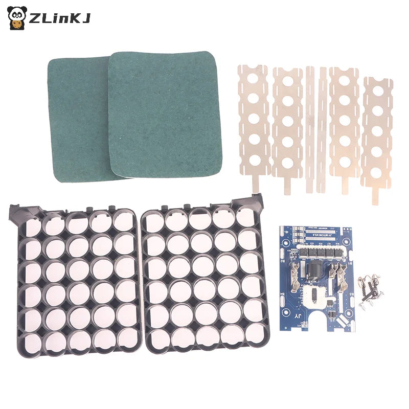 ▶30 Cell 18650 Lithium Battery Shell PCB Charging Protection Circuit Board Boxes For Li-ion Battery Housings Zpaxo