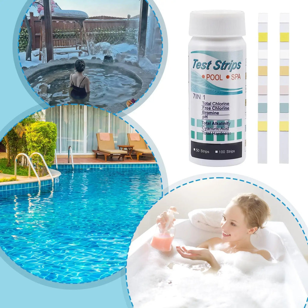 1 Chlorine PH Alkalinity Test Strips Accurate Multipurpose Water