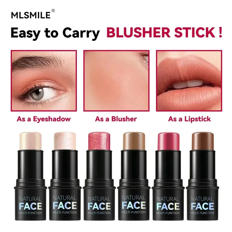 Face Contour Bronzer Stick Brighten Highlighter Concealer Blusher