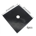 6Pcs Stove Burner Covers Gas Stove Burner Liners Non-Stick Reusable Gas Range Protector Kitchen Cookware Accessories Zpaxo 6pcs