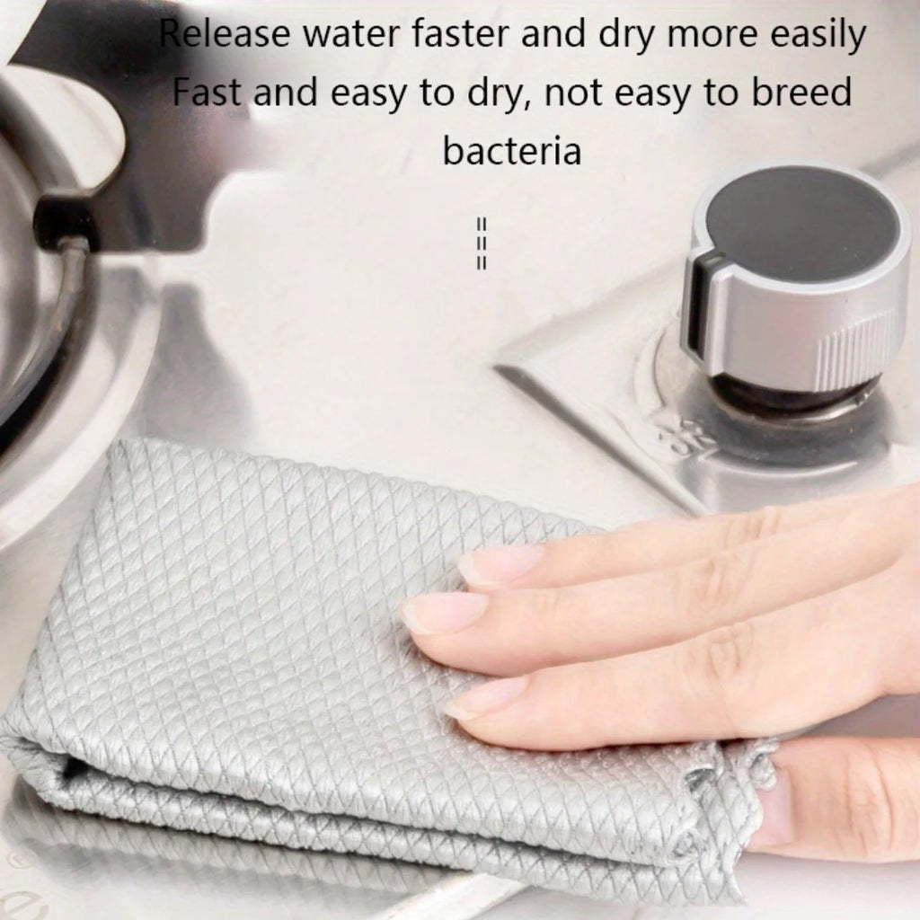 Microfiber Dish Cloths – Absorbent Anti-Grease Cleaning Rags Microfiber Cleaning Cloth Zpaxo
