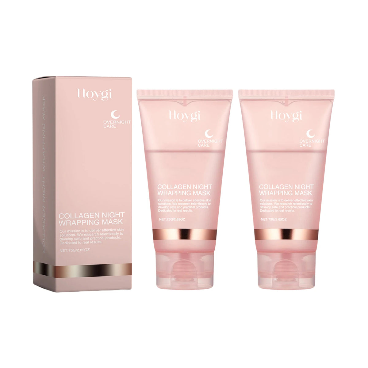 Hoygi Collagen Peel Off Mask Anti Wrinkle Firming Hydrating Easy Peel All Skin Types Non Irritating Deep Cleansing Brightening Zpaxo 2PCS