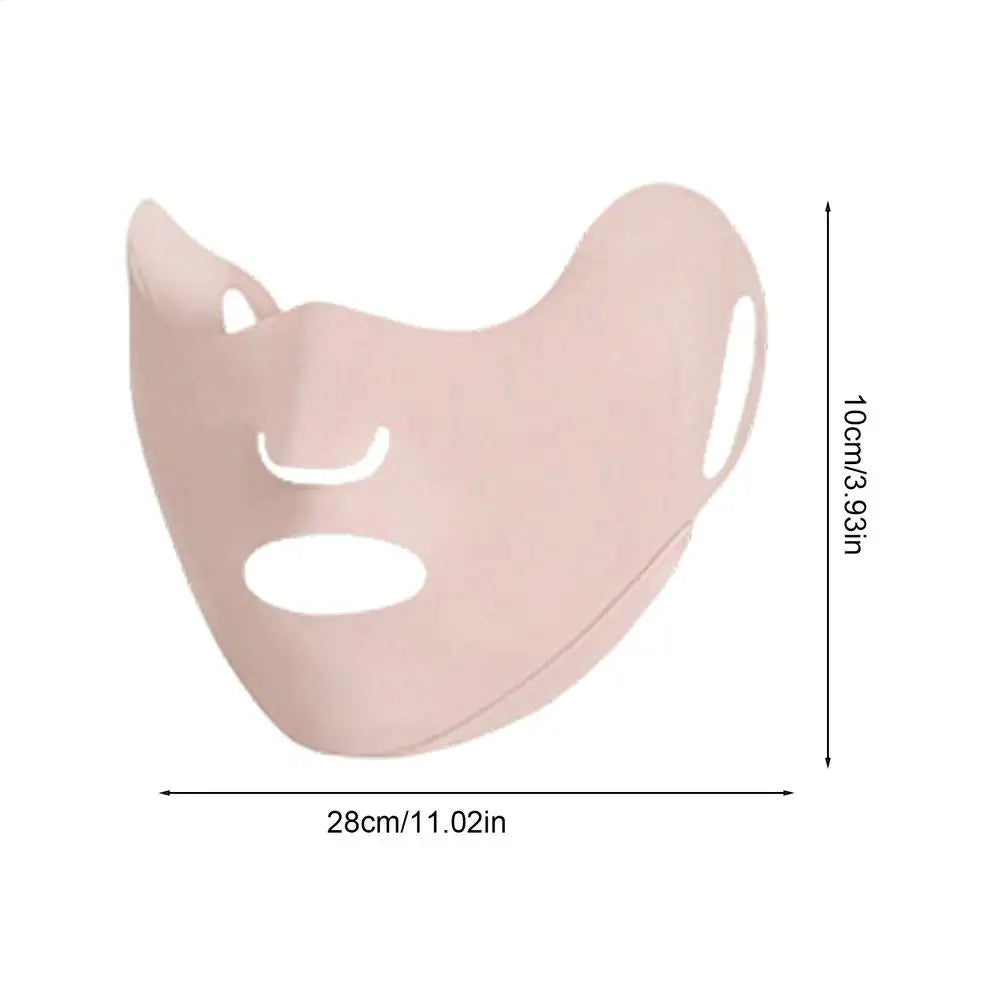 1PC UV Protection Face Mask Breathable Ice Silk Mask Washable Dustproof Sunscreen Mask Anti-UV Outdoor Riding Face Mask Zpaxo Pinks