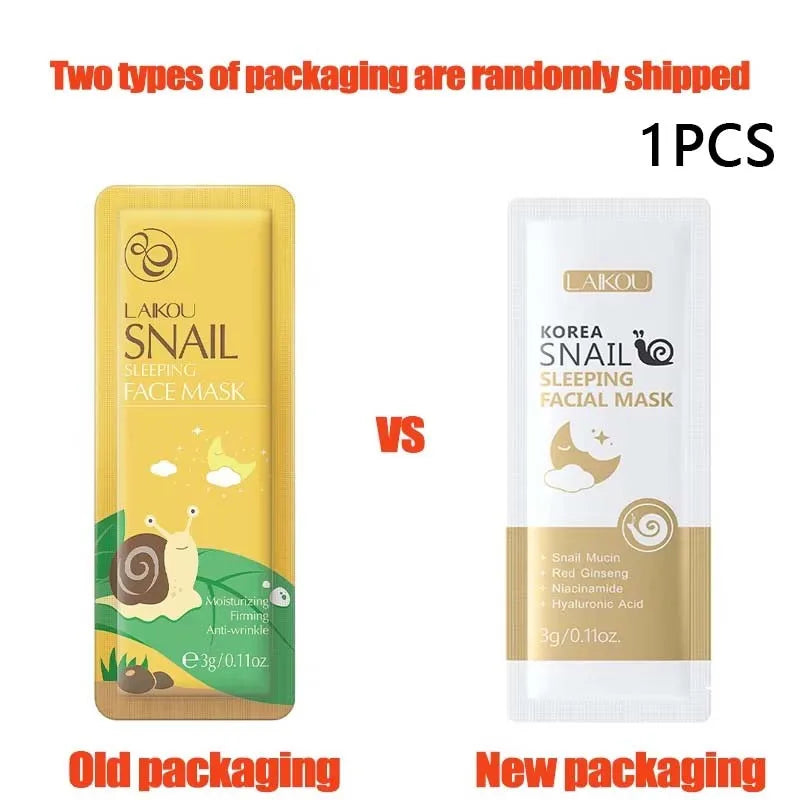 1 Moisturizing Facial Mask Sakura Snail Seaweed Face Sleeping Cream Zpaxo Snail 1Pcs