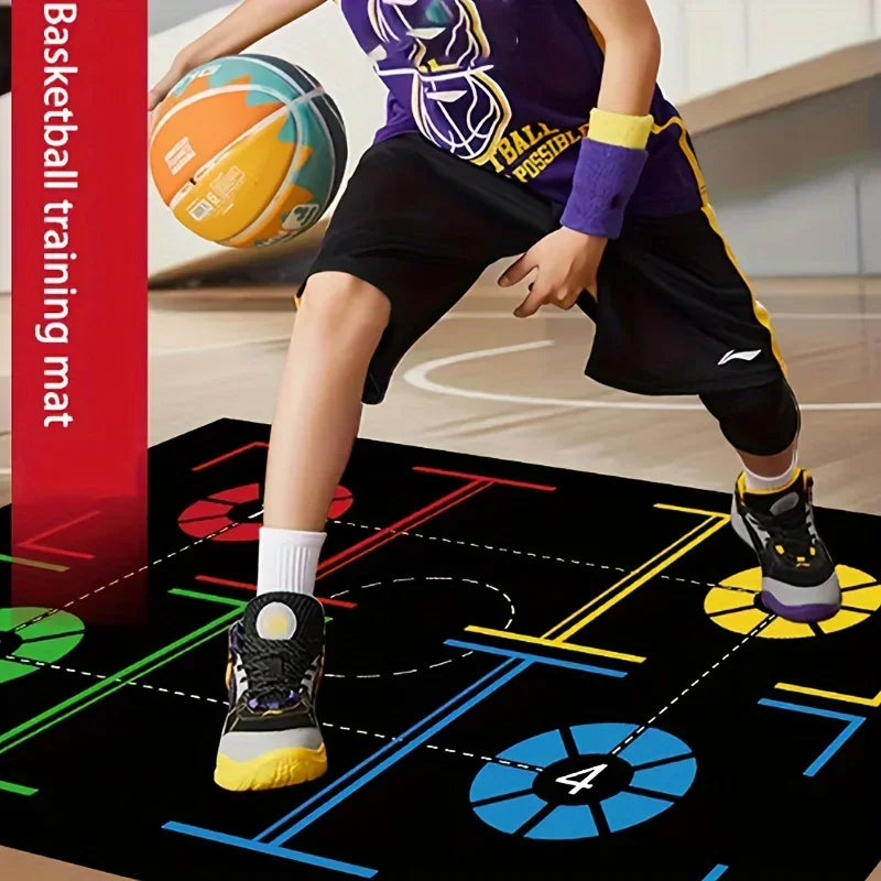 Indoor Basketball Dribble Training Mat – Anti-Slip & Soundproof