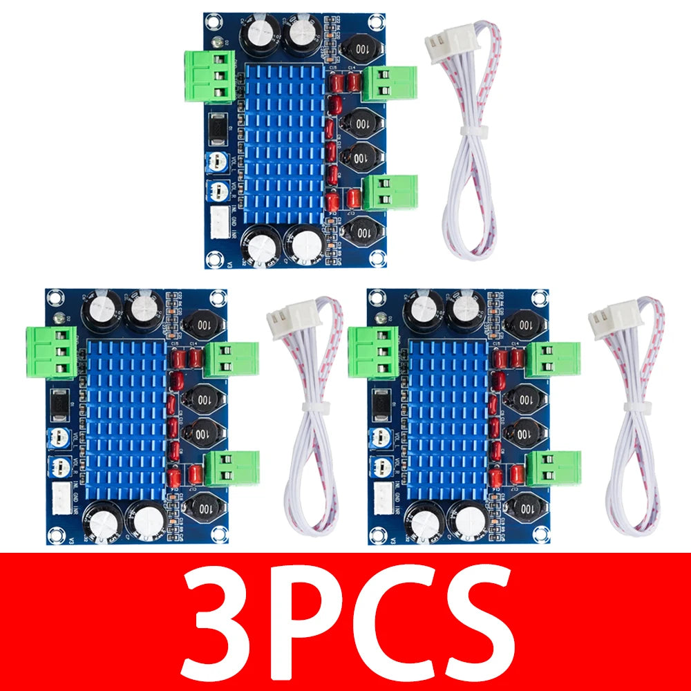 XH-M572 TPA3116D2 2 120W Stereo Amplifier Module 5V-28V Wide Voltage Zpaxo 3pcs